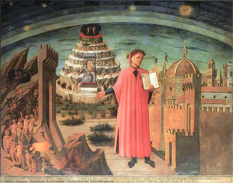 Domenico di Michelino, Dante and the Three Kingdoms (1465)